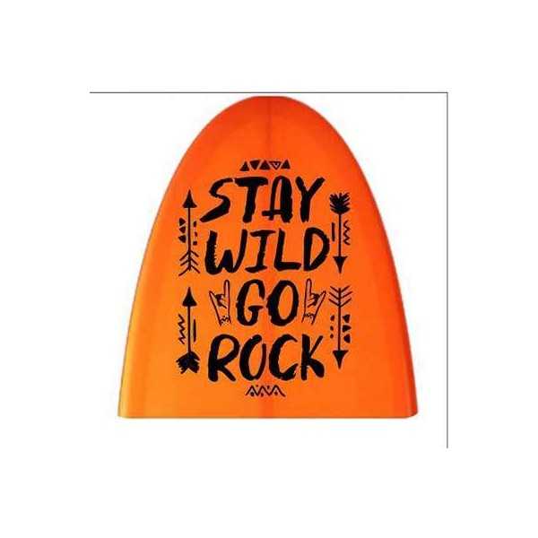 Pegatina STAY WAIL GO ROCK. Vinilo de alta calidad, soporta perfectamente la intemperie, apto incluso para náutica. Pégala donde