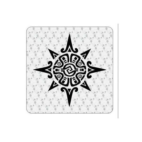 Pegatina SOL TRIBAL. Vinilo de alta calidad, soporta perfectamente la intemperie, apto incluso para náutica. Pégala donde quiera