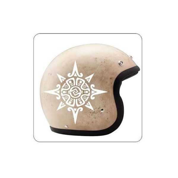 Pegatina SOL TRIBAL. Vinilo de alta calidad, soporta perfectamente la intemperie, apto incluso para náutica. Pégala donde quiera