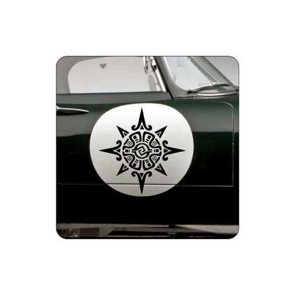 Pegatina SOL TRIBAL. Vinilo de alta calidad, soporta perfectamente la intemperie, apto incluso para náutica. Pégala donde quiera