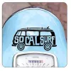 Pegatina SOCAL SURF. Vinilo de alta calidad, soporta perfectamente la intemperie, apto incluso para náutica. Pégala donde quiera