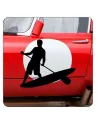 Pegatina SUP PADDLE SURF. Vinilo de alta calidad, soporta perfectamente la intemperie, apto incluso para náutica. Pégala donde q