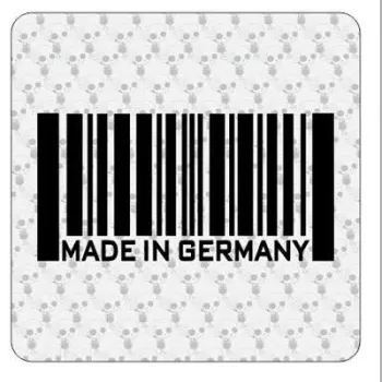 Pegatina MADE IN GERMANY. Vinilo de alta calidad, soporta perfectamente la intemperie, apto incluso para náutica. Pégala donde q