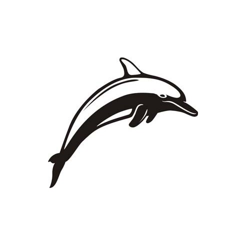 Delphin Aufkleber