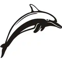 Pegatina DELFIN. Pegatinas surferas.