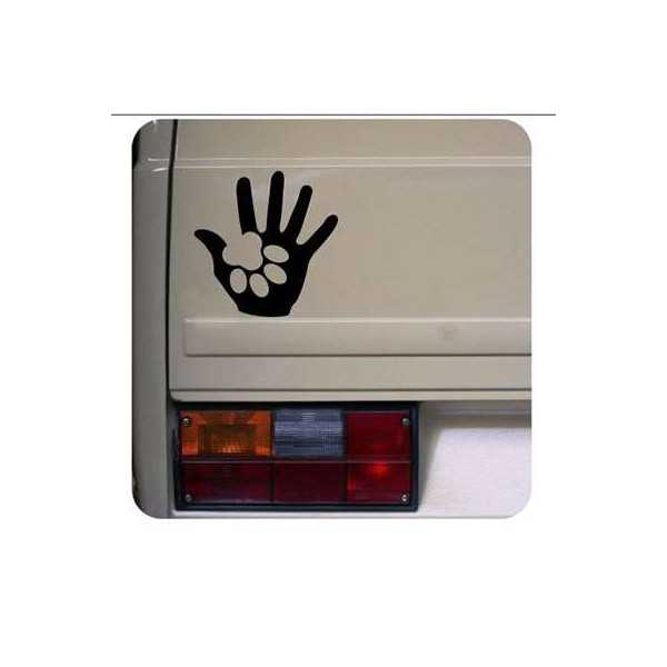 HUELLAS HOMBRE PERRO Sticker