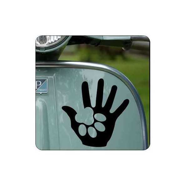 HUELLAS HOMBRE PERRO Sticker