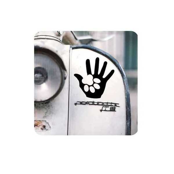 HUELLAS HOMBRE PERRO Sticker