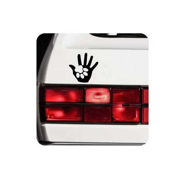 HUELLAS HOMBRE PERRO Sticker