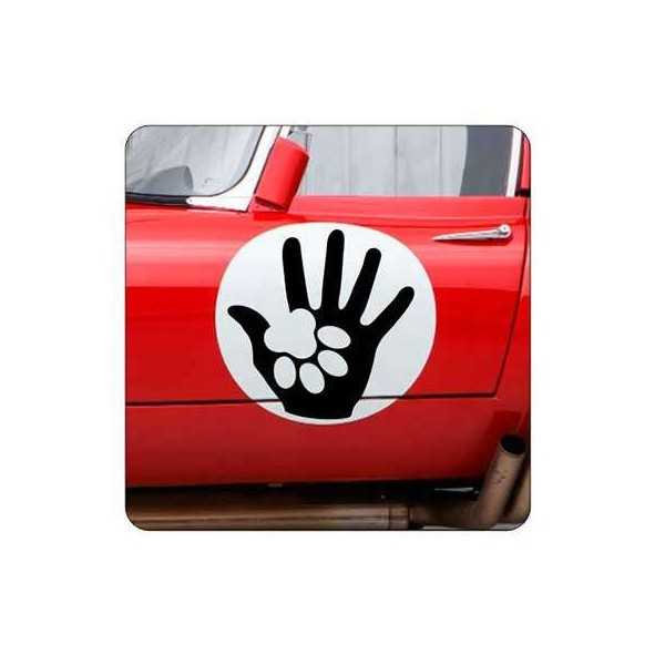 HUELLAS HOMBRE PERRO Sticker