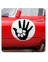 HUELLAS HOMBRE PERRO Sticker