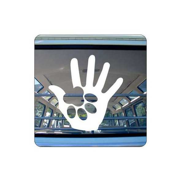 HUELLAS HOMBRE PERRO Sticker