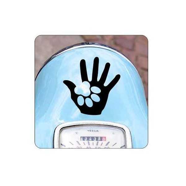 HUELLAS HOMBRE PERRO Sticker