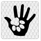 HUELLAS HOMBRE PERRO Sticker 2