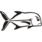 Autocollant pez tropical