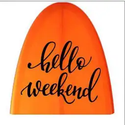 HELLO WEEKEND Aufkleber 2
