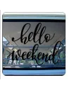 HELLO WEEKEND Aufkleber