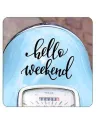 HELLO WEEKEND Aufkleber