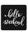 HELLO WEEKEND Aufkleber