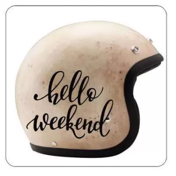 HELLO WEEKEND Aufkleber