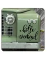 HELLO WEEKEND Aufkleber