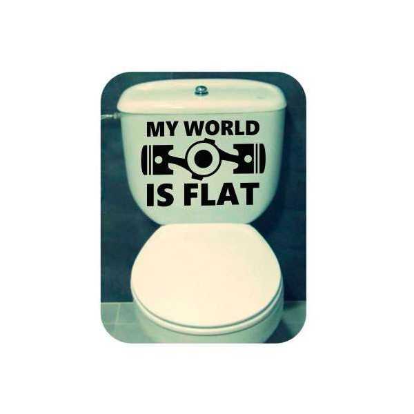 My World Is Flat Sticker