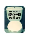 Autocollant My World Is Flat