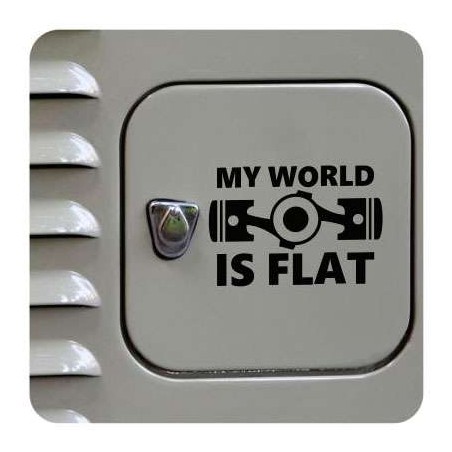 My World Is Flat Aufkleber