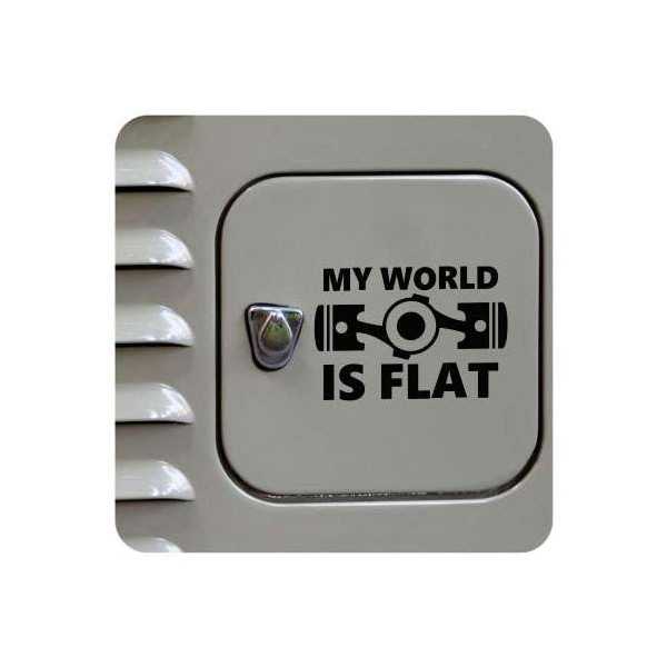 My World Is Flat Sticker