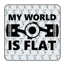 My World Is Flat Aufkleber 2
