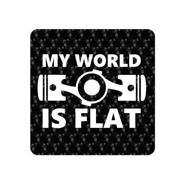My World Is Flat Sticker