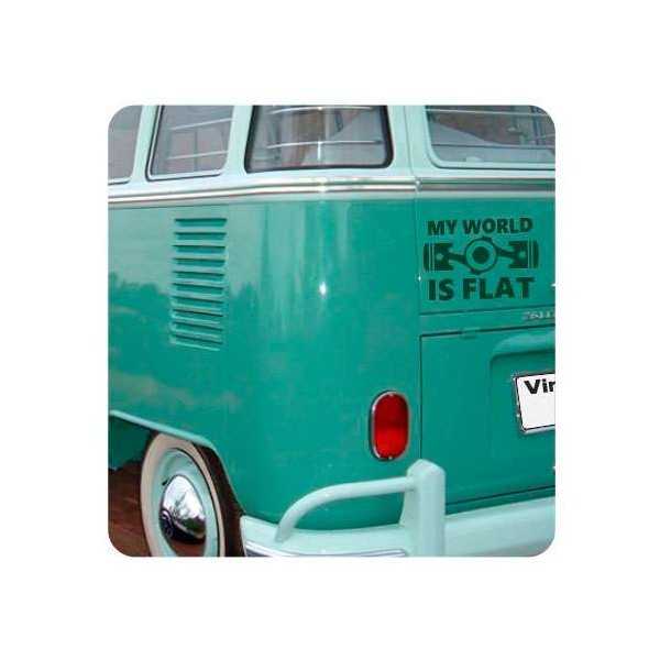 My World Is Flat Sticker
