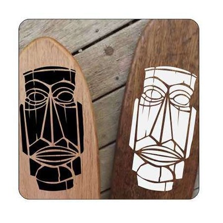 Pegatina TIKI. Vinilo de alta calidad, soporta perfectamente la intemperie, apto incluso para náutica. Pégala donde quieras, un 