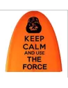 Pegatina KEEP CALM THE FORCE. Vinilo de alta calidad, soporta perfectamente la intemperie, apto incluso para náutica. Pégala don