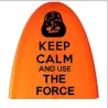 Pegatina KEEP CALM THE FORCE. Vinilo de alta calidad, soporta perfectamente la intemperie, apto incluso para náutica. Pégala don