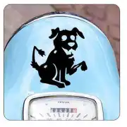 Pegatina PERRO. Vinilo de alta calidad, soporta perfectamente la intemperie, apto incluso para náutica. Pégala donde quieras, un