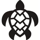 Autocollant tortuga tribal