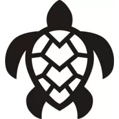 TURTLE TRIBAL Aufkleber