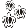 Autocollant tortugas tribal