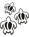 Sticker tortugas tribal