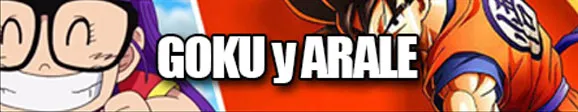 Pegatinas Goku y Arale